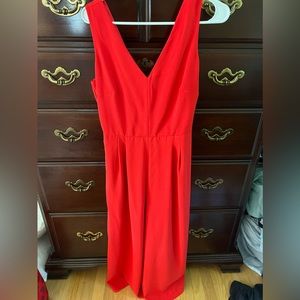 Jcrew red jumpsuit